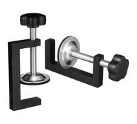 COHEALI 2pcs Pinces à Meubles G en Alliage D'aluminium Noir, Serrage Robuste pour Menuiserie, Épaisseur de Serrage 10-57 Mm, Réglage Facile, Usage Polyvalent