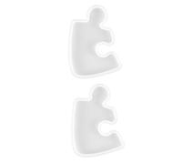 COHEALI 2pièces Moule à sous Silicone Design De Puzzle Moule Réutilisable pour Création De Dessous De Personnalisés avec Facile à Démouler Nettoyer