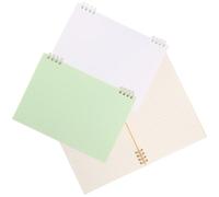 COHEALI 3 Pièces Carnet de Notes à Spirale, Solide et Résistant, Papier Couverture Plastique, pour Croquis et Écriture Créative