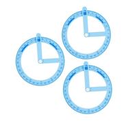 COHEALI 3 Pièces Rapporteurs Rotatifs Plastique pour Élèves Outil Pédagogique Mathématique avec Bras Oscillant pour École Primaire et Apprentissage des Angles