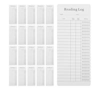 COHEALI 30 Marque-pages Liste de Lecture en Papier Épais Blanc Résistant Déchirure pour Amateurs de Livres 30 Pièces Accessoire Pratique pour Bureaux et Anniversaires