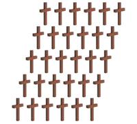 COHEALI 30 Pièces Pendentif Croix en Bois Élégant pour Bijoux DIY Flexibilité, pour Contemplation et Festivals, Accessoire Délicat pour Création de Bracelets