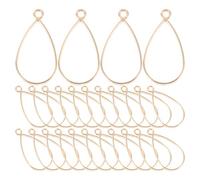 COHEALI 30 Pièces Pendentifs à Lunette Creuse en Alliage Doré, Accessoires Décoratifs Multifonctions pour Fabrication de Bijoux Diy, Style Simple et Forme Créative