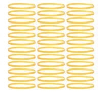 COHEALI 300 Élastiques Larges Jaunes en Caoutchouc Épais 5 MM X 200 MM - Bande Élastique Haute Élasticité pour Classeurs Cahiers Dossiers et Emballage au Bureau ou à la Maison