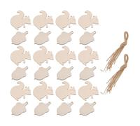 COHEALI 36 Pièces Découpes en Bois de Gland et Écureuil, Décor Forêt, | Ébauches Bois pour Loisirs Créatifs, Motif Rustique, Usage Nursery et Salon, Touche Artisanale