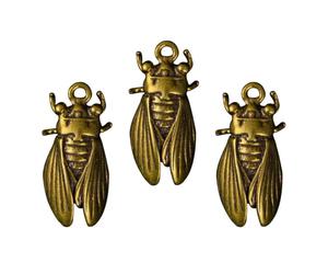 COHEALI 3pcs Pendentifs Cigales en Laiton Vintage Décoratifs, Faciles à Suspendre, comme Présents ou Décorations Originales