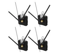 COHEALI 4 Ensembles Mécanisme Silencieux de Remplacement pour Horloge Murale en Quartz avec Aiguilles en Métal, Fonctionnement Silencieux et Fonction Seconde Balayeuse, pour Chambres et