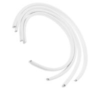 COHEALI 4 Pièces Couvercle D'extrémité de Gouttière en Caoutchouc Blanc, Bouchon de Vidange pour Tuyaux de Chute, Protection Polyvalente pour Jardin et Usage Résidentiel