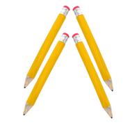 COHEALI 4 Pièces Crayons Géants Jaunes Jumbo Accessoires de Fête Garçon Fille Décorations Rigolotes pour École Cadeaux de Fin Année et Fournitures Artistiques