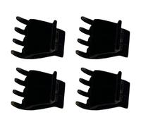 COHEALI 4 Pièces Petite Accessoire Coiffure Pratique Pince à Cheveux en Velours Noir, Facile à Porter Fixer les Cheveux Se Glisse le Paquet Poche pour Filles