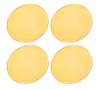 COHEALI 4 Pièces Pièce de Monnaie en Métal Fer Ronde Dorée pour Gravure Solide, Ébauche Commémorative DIY pour Anniversaires et Occasions D'entreprise