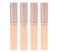 COHEALI 4 Pièces Pinceau à Lèvres Outil de Maquillage Réutilisable en Silicone avec Capuchon, Tête Ronde Douce et Portable Voyages et Événements Spéciaux