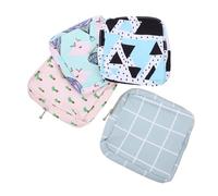 COHEALI 4 Pièces Pochette Menstruelle Chic Rangement, Portable pour Filles | Compacte pour Cartes et Pièces, Format Scolaire, Style Joli et Unique, Usage Intérieur, Léger et Discret