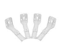COHEALI 4 Pièces Support de Fixation pour Rail de Rideau en Fer Blanc | Installation Murale, Fonctionnement Fluide, Optimisation D’espace, Compatible Rail et Tringle, Usage Domestique