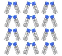 COHEALI 40 Adaptateurs Connecteurs à Compression de Type F pour Câble Coaxial Rg6 Kit 40 Pièces Raccords TV Rg6 Compatibles Connecteurs Coaxiaux Haute Durabilité pour Installation