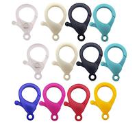 COHEALI 40 Pièces Fermoir Clip Plastique Lot De Fermoirs Pour Porte-clés Bijoux Diy Et Sacs