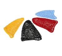 COHEALI 4pcs Filets à Cheveux Crochet en Rayonne, Maille Légère et Pratique, Faciles à Mettre Enlever, pour Femmes, Sommeil et Coiffures Chignon Couleur Aléatoire
