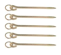 COHEALI 5 Pièces Piquet Attache Chien Extérieur Robuste Ancre de Sol Résistante pour Camping et Élevage Fixation Solide pour Petits et Grands Animaux et Fiable