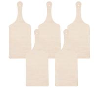 COHEALI 5 Pièces Planche à Découper Bois Brut Forme Disque Beige sans Éclats ni Arêtes, Sécurisée pour Garçon et Filles, pour Travaux Manuels et Projets D'art Graffiti