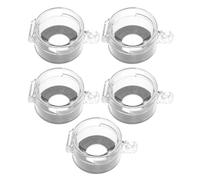 COHEALI 5 Pièces Transparent Push Button Cap Cover For Emergency Stop Switch Protective Guard For Power Control Panels With Visibility And Safety Design