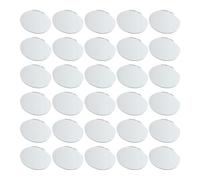 COHEALI 50 Pièces de Patchs Miroirs Ronds en Verre pour Création Bijoux Diy, Durabilité et Praticité, pour Projets Artisanaux et Décoration Maison