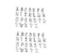 COHEALI 52 pièces Pendentifs Lettres Classiques A-z Vintage pour Collier Bijoux à Personnaliser Lot Lettres pour Cadeau Mariage Fête Diplôme