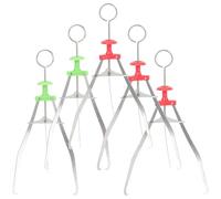 COHEALI 5pcs Pince à Vaisselle Anti-brûlure en Acier Inoxydable et Plastique, Clip pour Bol Isolant, Résistance la Chaleur, Outil Polyvalent Cuisine et Maison Couleur Couleur Aléatoire