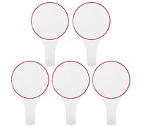 COHEALI 5pcs Tableau Blanc Effaçable à Main pour Vote et Notation des Juges, Mousse Robuste Poignée, Structure Stable, Usage en Compétition et Événements