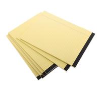 COHEALI 6 Pièces Bloc-notes A4 Jaune à Pages Lignées avec Design Sectionné et Pages Détachables en Pâte de Bois, pour Notes Professionnelles et Scolaires