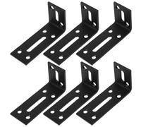 COHEALI 6 Pièces Équerre Inox Réglable Acier Inoxydable Support Étagère Angle Droit avec Vis pour Fixation Meuble Robuste Simple Installation