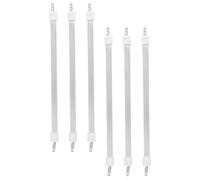COHEALI 6 Tubes de Quartz de Remplacement pour Chauffage, 6pcs, Élément Chauffant en Quartz Blanc, Installation Facile par Branchement, pour Chauffage de Pièce en Hiver