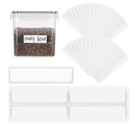 COHEALI 60 Pochettes Transparentes Autocollantes 11 X 3 Cm, Porte-étiquettes Adhésives pour Fiches Bristol, Organisation Bureau et Classement, Pochettes Plastiques pour Boîtes et Tiroirs