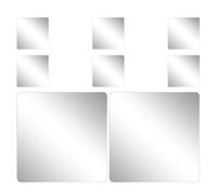 COHEALI 8 Pièces Carreau de Miroir Auto-adhésif Flexible 20x20 CM