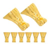 COHEALI 8 Pièces Pied pour Meuble en Alliage de Zinc Or, Support d'angle Décoratif Vintage Élégant, Protège Les Chocs et Stabilise, pour Boîtes à Bijoux et Chambres