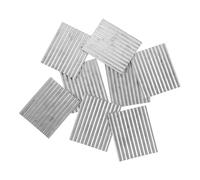 COHEALI 8pcs Tuiles Miniatures en Acier Inoxydable Argenté pour Modélisme, Haute Imitation et Polyvalentes, Accessoires pour Scènes de Gare ou Bâtiments Architecturaux