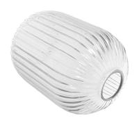 COHEALI Abat-jour en Verre Côtelé Transparent, Design Vintage Moderne, Diffusion Lumineuse Douce pour Lampe Suspendue E27 pour Décoration Intérieure