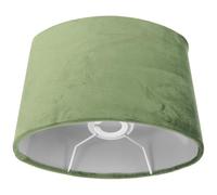 COHEALI Abat-jour Ovale en Tissu Vert Clair Douille E27/e14, Couvre-lampe de Bureau, Lumière Adoucissante pour Lampe de Table de Salon