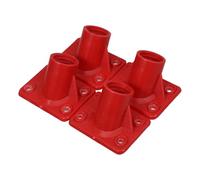 COHEALI Accessoire D'extension pour Manche de Brosse à Récurer en Plastique Rouge, Connecteur de Manche Sécurisé et Remplacement Facile pour Balai de Sol à Domicile