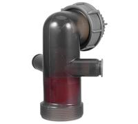 COHEALI Accessoires pour Tuyau D’évacuation en Plastique Clapet Anti-refoulement Anti-odeurs, Double Trop-plein Latéral, Adaptateur 45° à 58°, Dispositif Anti-refoulement Évier la