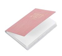 COHEALI Agenda Mini A7 2027 Rose en Papier et Pu Écriture Fluide, Planification Polyvalente pour Bureau et Travail, Design Moderne Étudiants et Professionnels