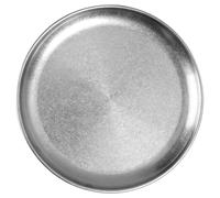 COHEALI Assiette Classique Incassable 17 Cm Plat Coréen Rond en Acier Inoxydable Argenté Plat du Dîner et Multifonction pour Sushi Barbecue et Repas Occidental Réutilisable
