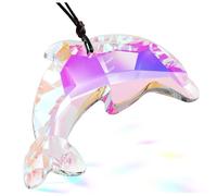 COHEALI Attrape-soleil Dauphin à Suspendre Décoration Cristal pour Fenêtre Effet Réfractant Lumière Solaire Ornement Marin Polyvalent pour Intérieur et Extérieur