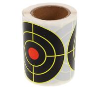 COHEALI Autocollants Cibles de Tir de Précision pour Entraînement à l'arc, Feuilles Autocollantes Adhésives Jaunes, 100 Pièces, Marquages Clairs pour Pratique et Évaluation