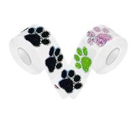 COHEALI Autocollants Muraux Empreintes de Pattes de Chien Auto-Adhésifs 2 Rouleaux Décoration Intérieure pour Chambre Salon et Salle de Bain Stickers Pattes de Chien Résistants et