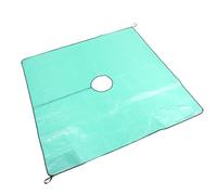 COHEALI Bâche de Jardin Imperméable 200x200 Cm pour L’élagage des Arbres avec Trous de 30 Cm, Tapis de Ramassage de Feuilles Robuste et Multifonction pour Travaux Paysagers, Collecte