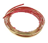 COHEALI Bande Décorative Murale Autocollante Flexible Moulure Plastique Dorée Résistante Bordure Mur Plafond Sol Facile à Poser Finition Décorative Polyvalente pour Intérieur