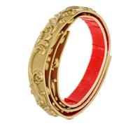 COHEALI Bande Moulure Autocollante Flexible Bordure Décorative pour Miroir et Mur Film PVC Auto-adhésif Protection Bords Cabinet et Coin Facile à Installer Finition Doré Clair