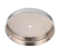 COHEALI Base de Lampe de Table Ronde Support de Lampe de Bureau Circulaire en Fer Argenté 18cm Trou 10mm de Table de Bureau DIY Facile Débutants en Bricolage Chambre et Intérieurs
