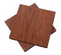 COHEALI Bloc de Bois de Noyer Noir Massif 2 Pièces 10X10X1 CM Planche pour Sculpture Artisanale Gabarit Bois Dur pour Pyrogravure et Bricolage Décoratif Intérieur