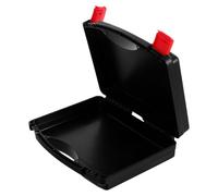 COHEALI Boîte à Outils en Plastique PP Noire, Compacte et Légère avec Protection et Anti-Chute, pour L'organisation Rangement des Outils à Domicile